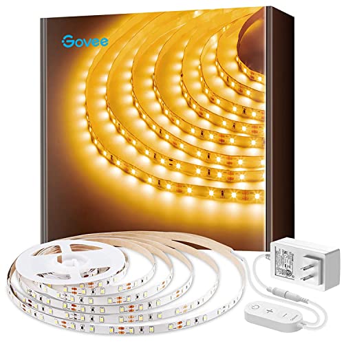 Govee Warm White LED Strip Lights, Bright 300 LEDs, 3000K Dimmable...