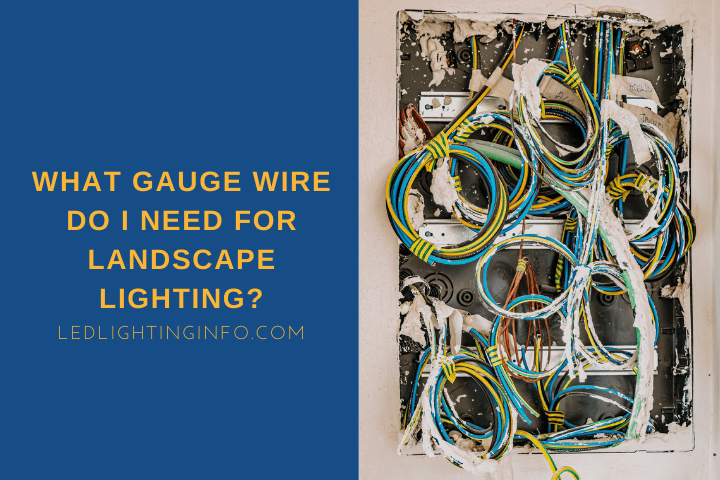 What Gauge Wire Do I Need For Landscape Lighting?; bunches of wires on the wall