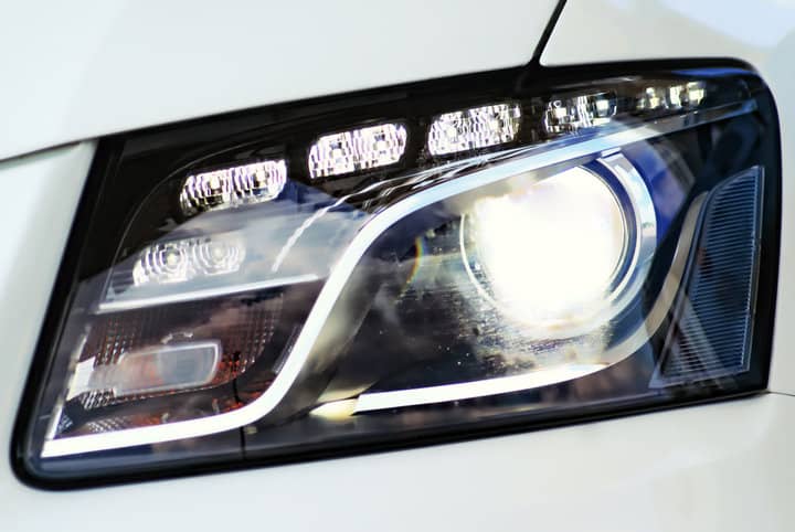 Headlight from Q7 Audi car