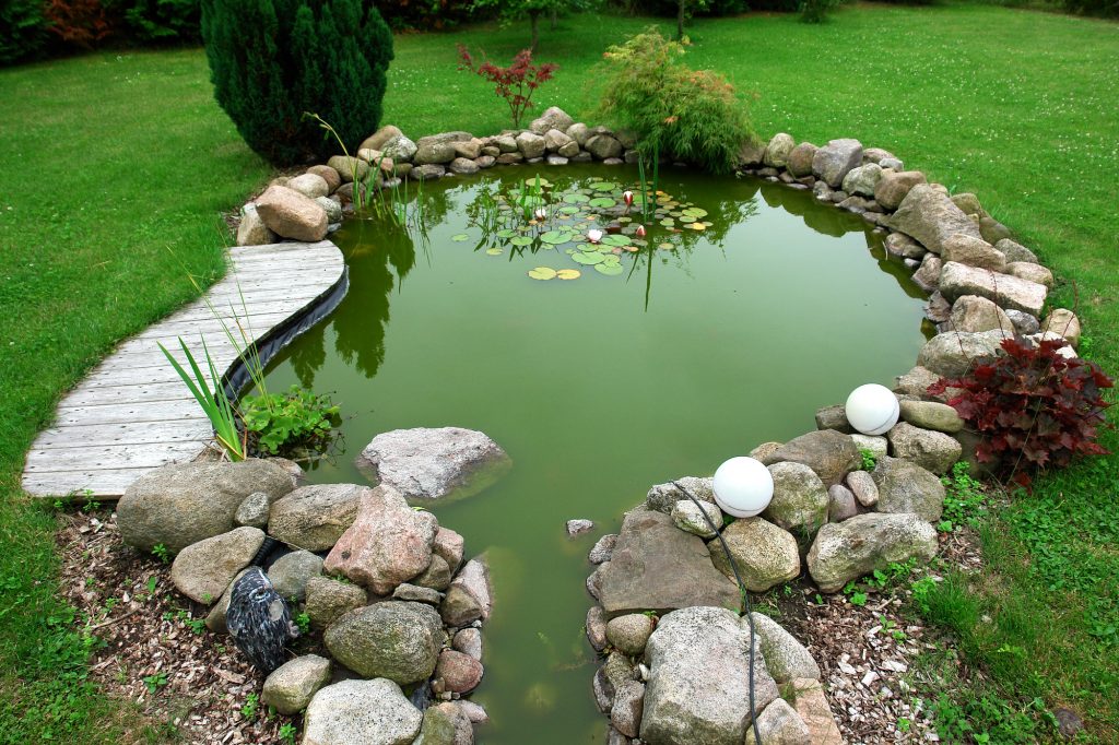 Beautiful classical design garden fish pond