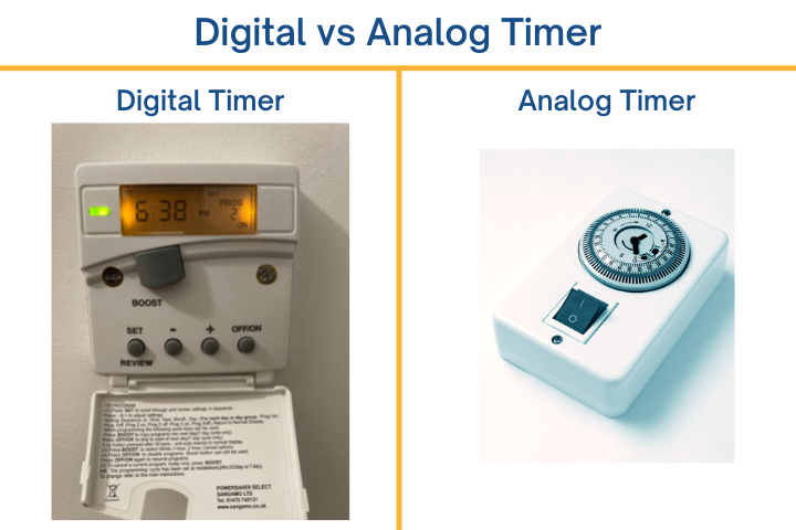 Digital vs analog timer