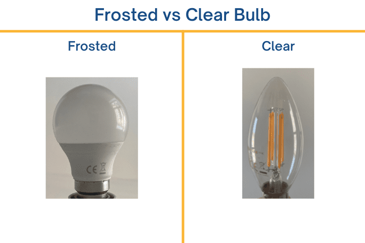 frosted vs clear bulb